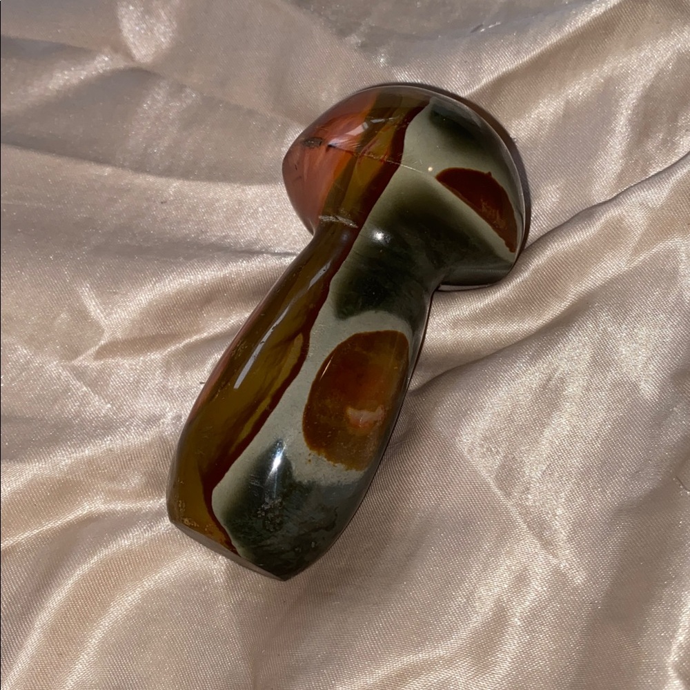 Ocean Jasper Crystal Mushroom Decor - Picture 2 of 5